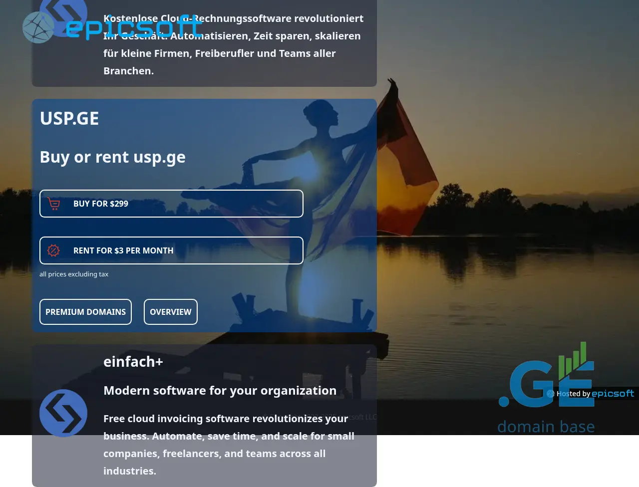 Screenshot of the site usp.ge