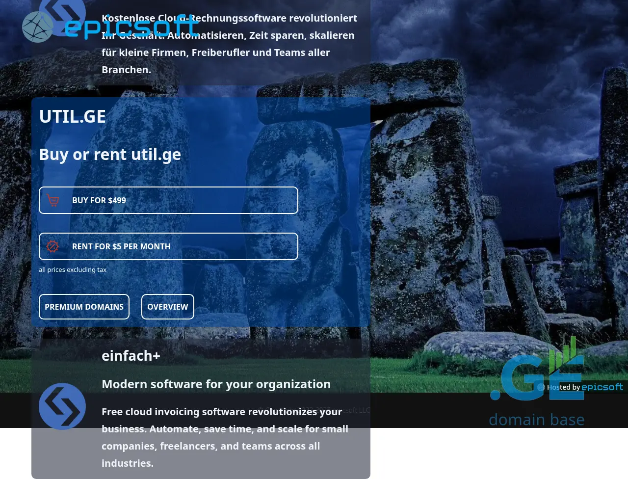 Screenshot of the site util.ge