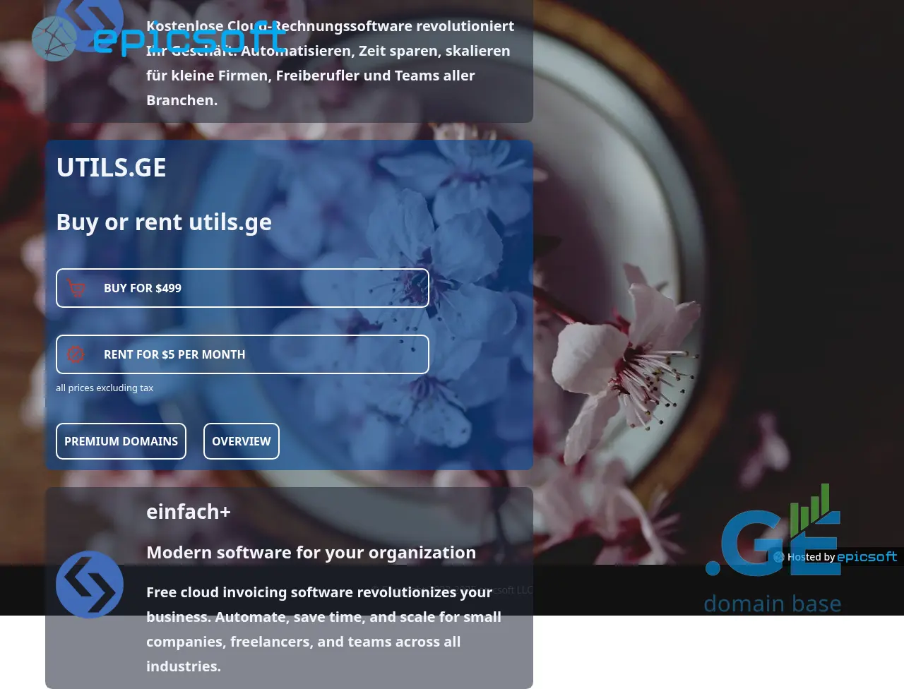 Screenshot of the site utils.ge