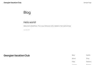 Screenshot of vacationclub.ge