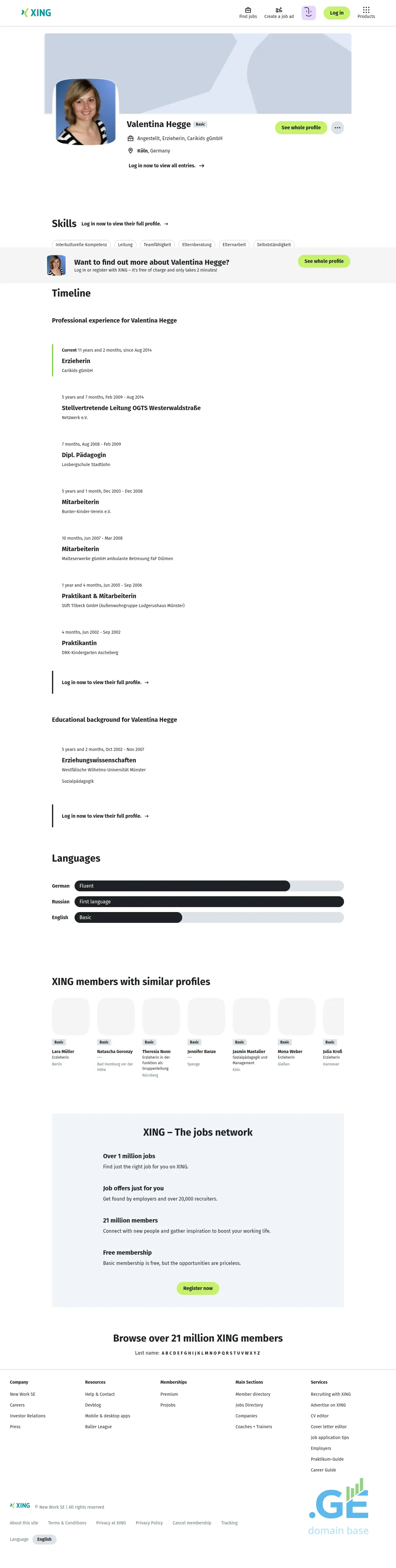 Screenshot of the site valentinaheg.ge