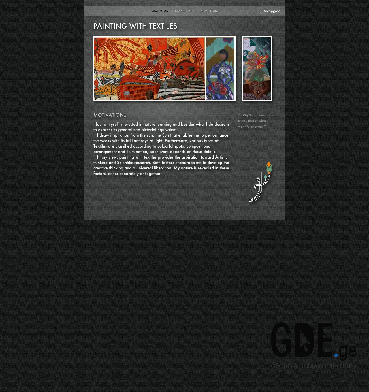 Screenshot of the site validaartdeco.ge at 2025-12-03
