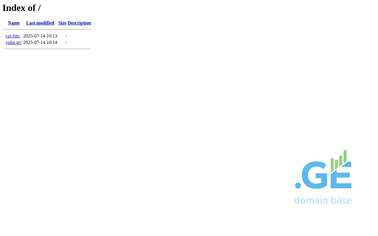 Screenshot of the site valut.ge