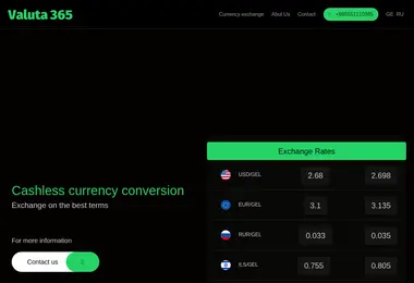 Screenshot of valuta365.ge