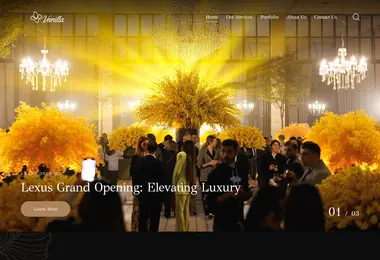 Screenshot of vanillaevents.ge