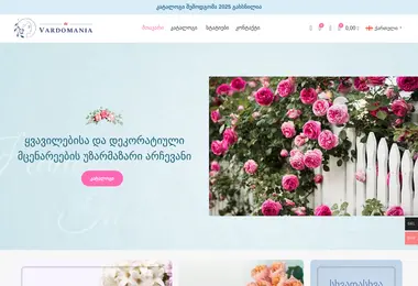 Скриншот vardomania.ge