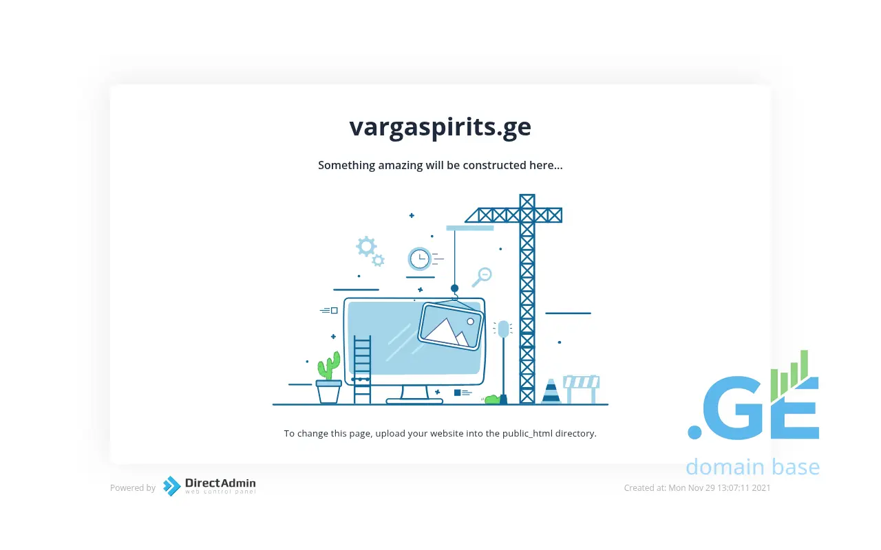 Screenshot of the site vargaspirits.ge