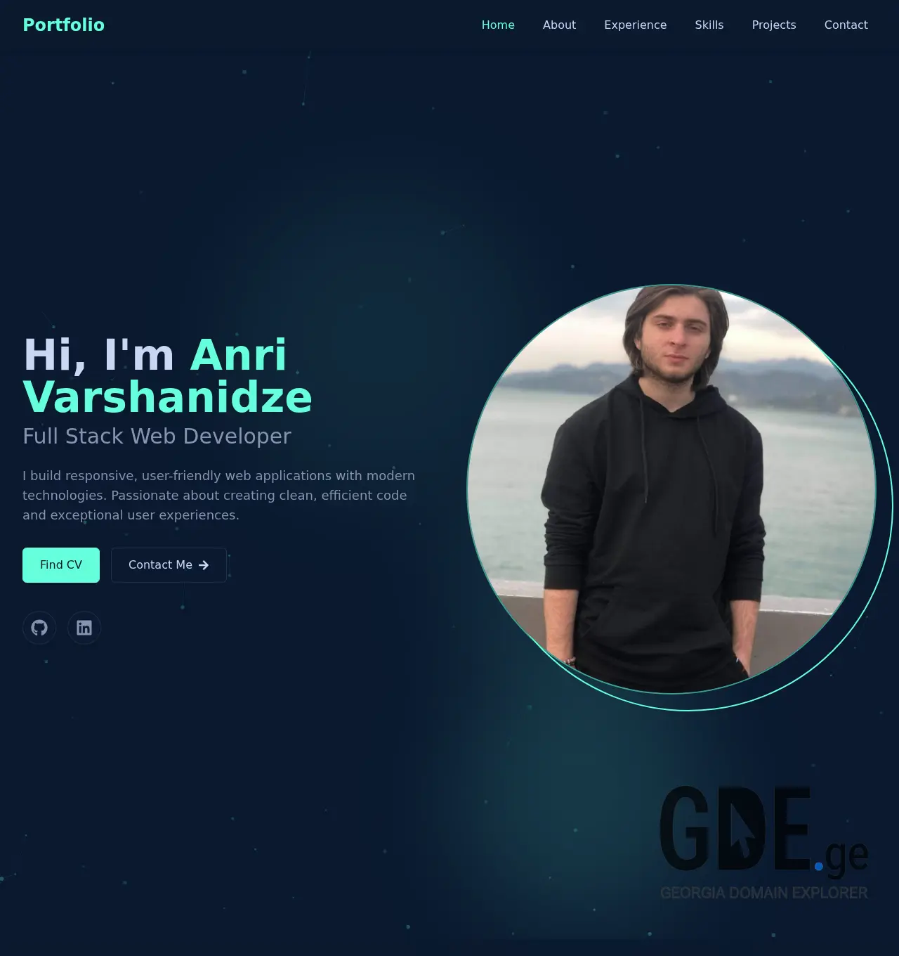 Screenshot of the site varshanidze.ge at 2025-12-03