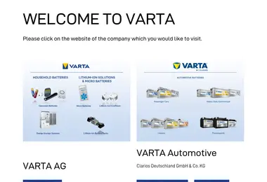 Screenshot of varta.ge