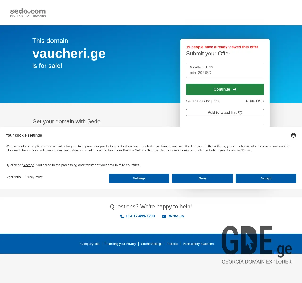 Screenshot of the site vaucheri.ge at 2025-11-25