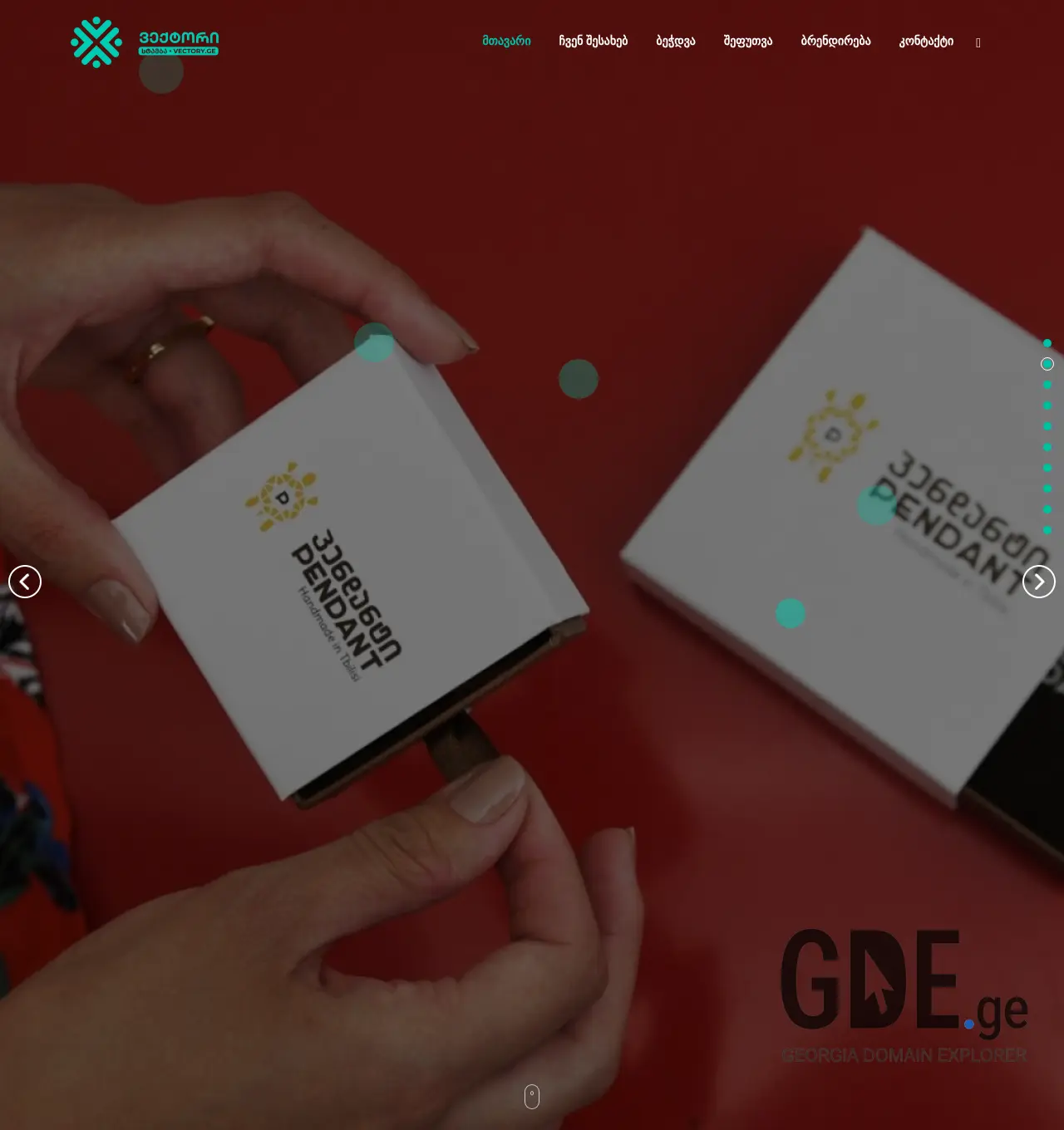 Screenshot of the site vectory.ge at 2025-11-30