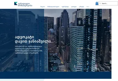 Screenshot of vekili.ge