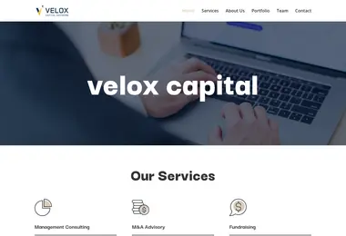veloxcapital.ge-ის ეკრანის სურათი