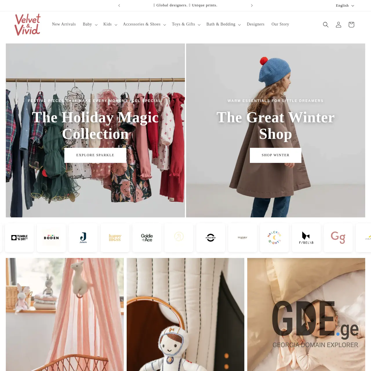 Screenshot of the site velvetandvivid.ge at 2025-12-12