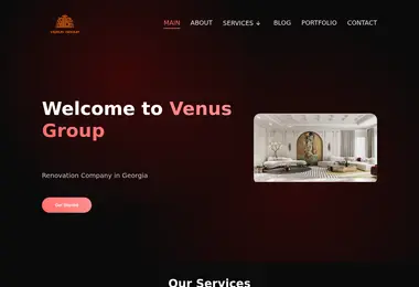 Screenshot of venusgroup.ge