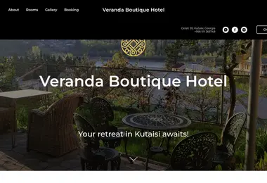 verandahotel.ge-ის ეკრანის სურათი