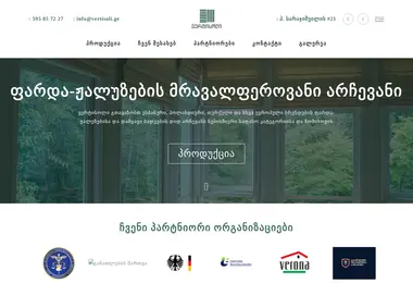 Screenshot of vertisoli.ge