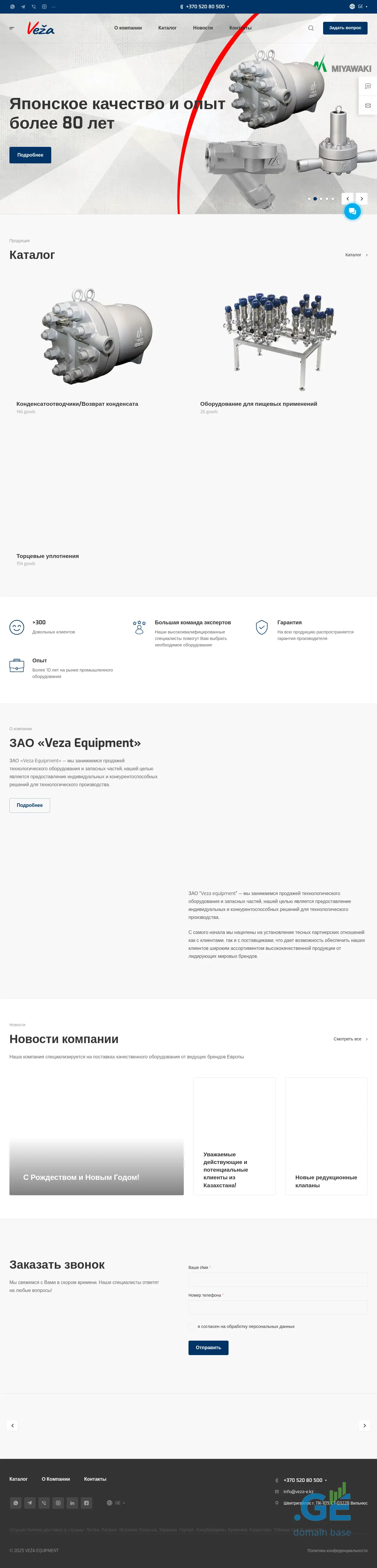 Screenshot of the site veza-e.ge