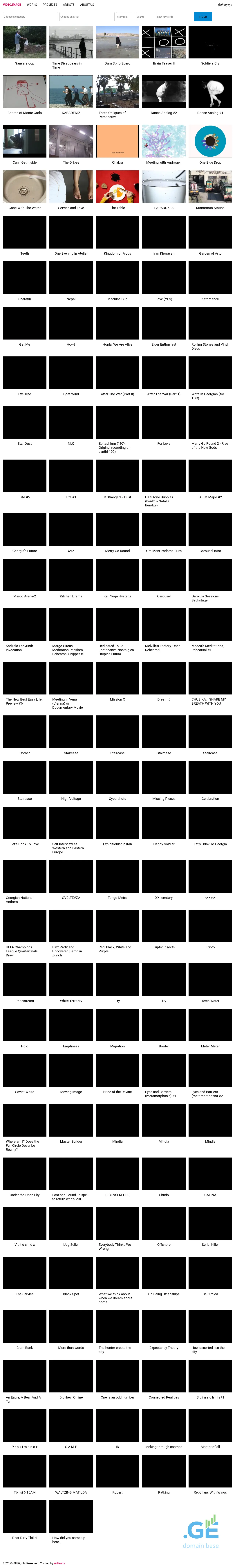 Screenshot of the site videoimage.ge at 2025-09-10