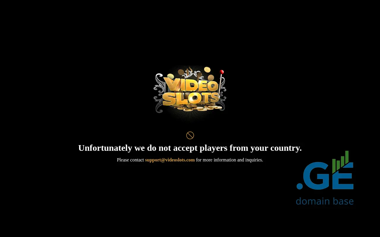 Screenshot of the site videoslots.ge