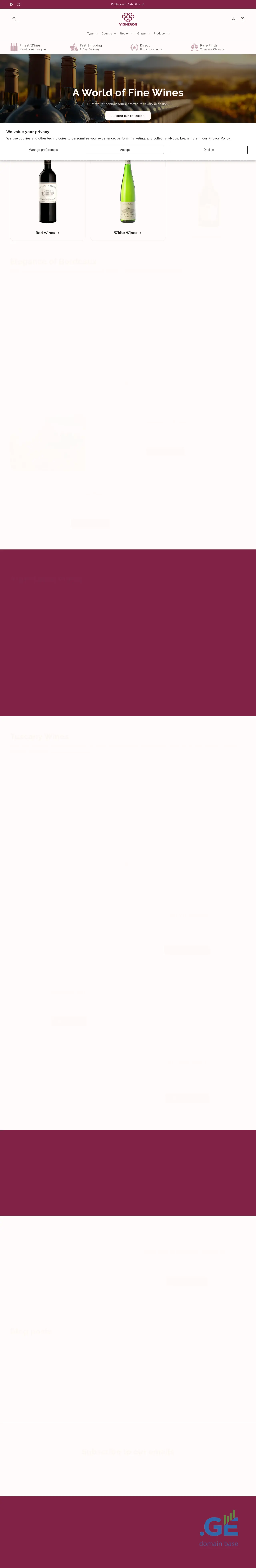 Screenshot of the site vigneron.ge