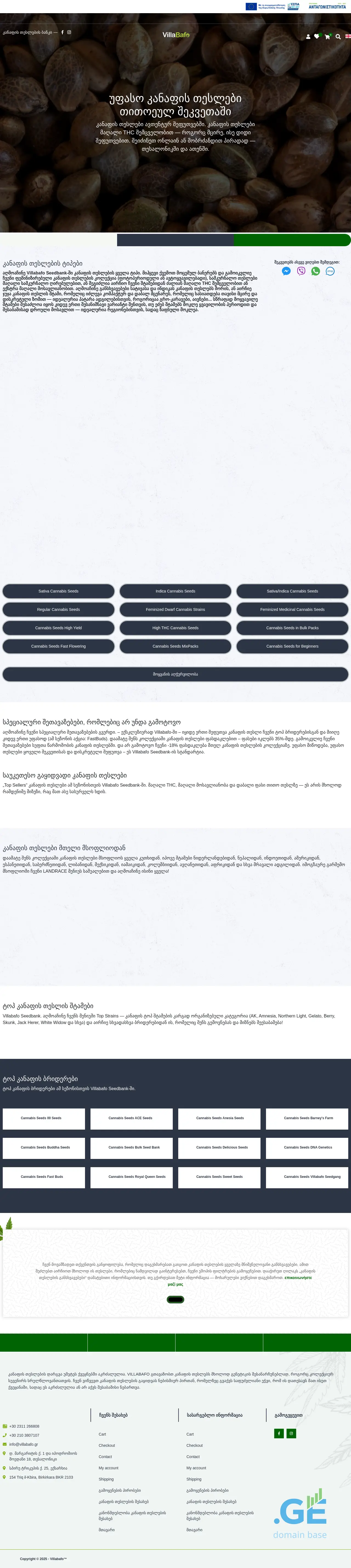 Screenshot of the site villabafo.ge