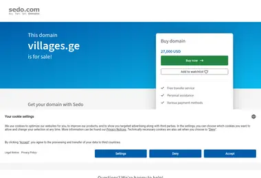 Screenshot of villages.ge