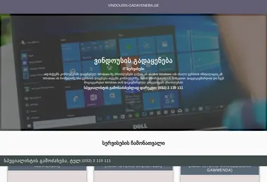 Screenshot of vindousis-gadayeneba.ge