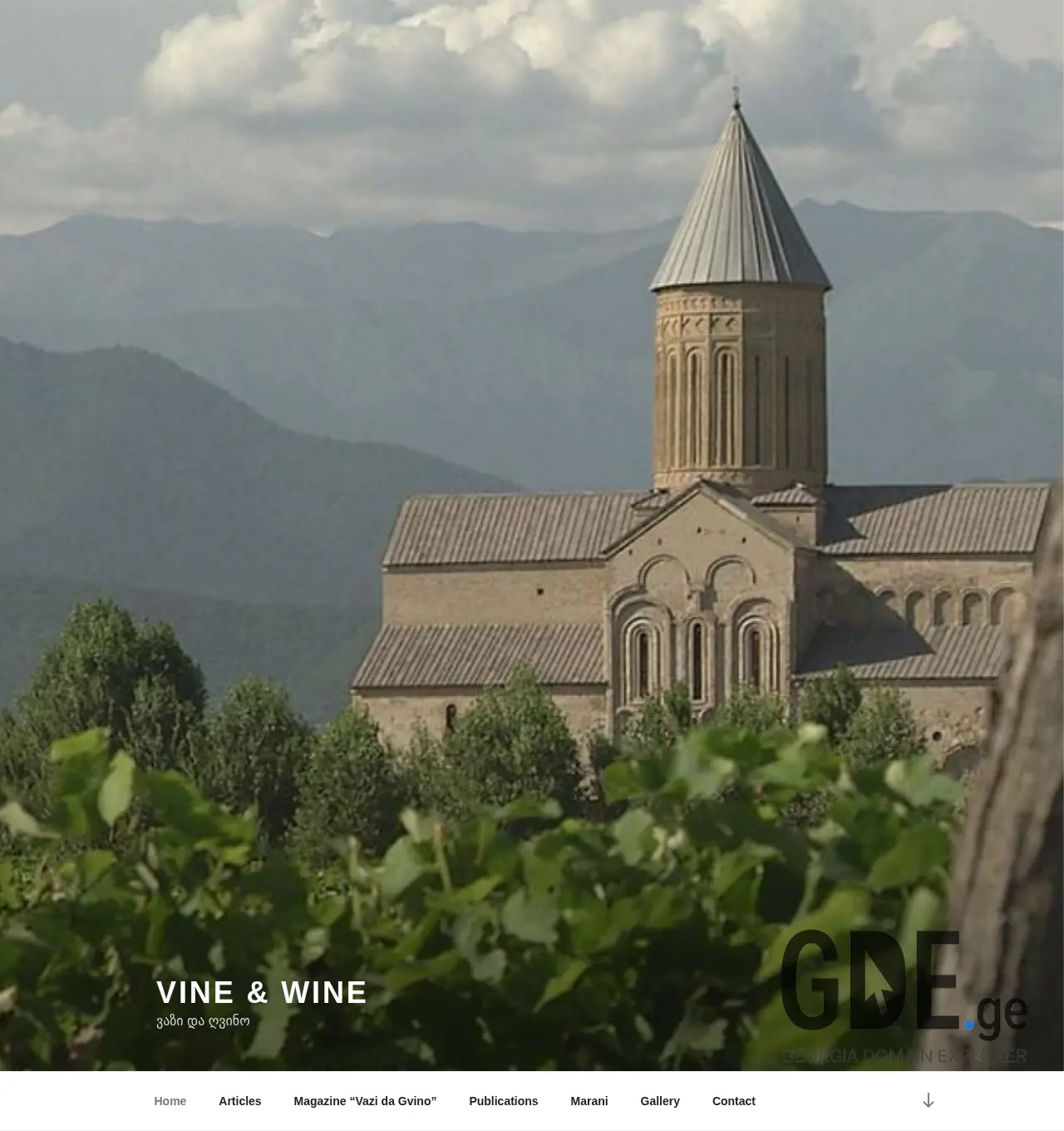 Screenshot of the site vine-wine.ge at 2025-12-03