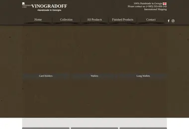 Screenshot of vinogradoff.ge