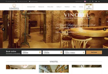 Screenshot of vinotel.ge