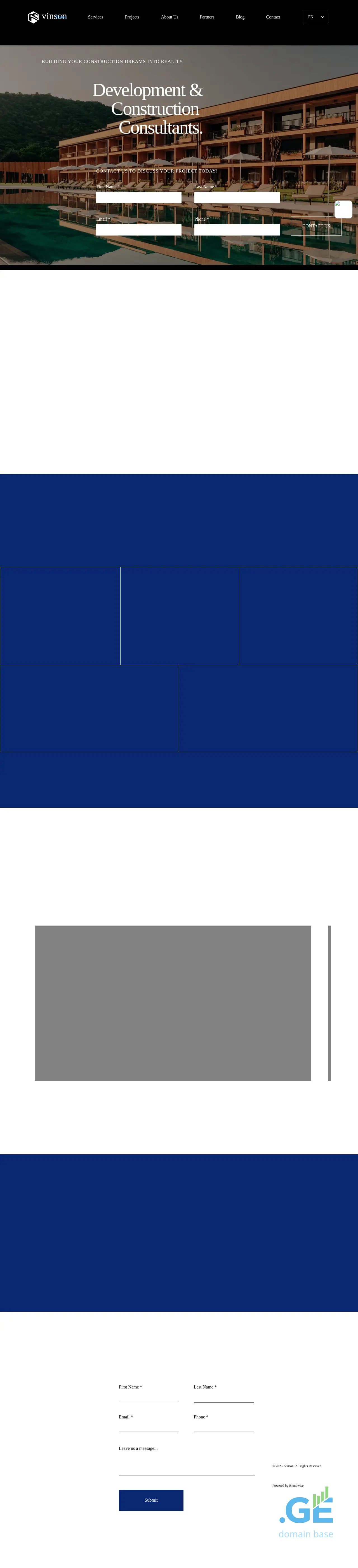 Screenshot of the site vinson.ge