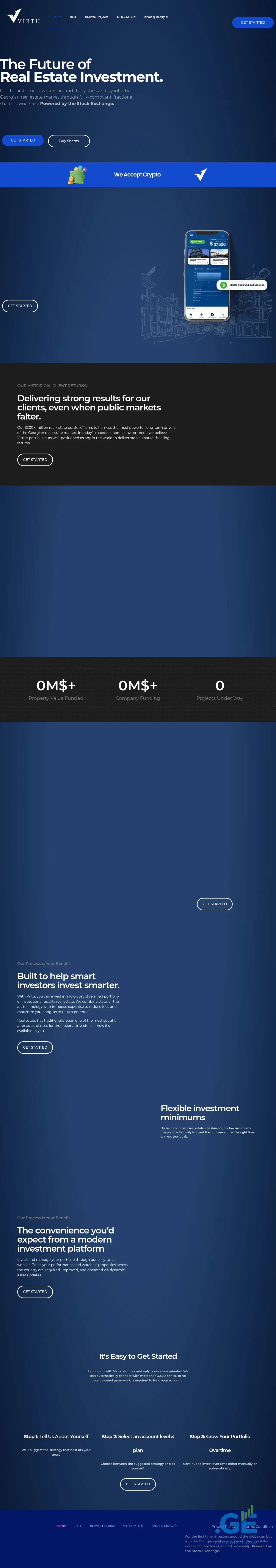 Screenshot of the site virtu.ge