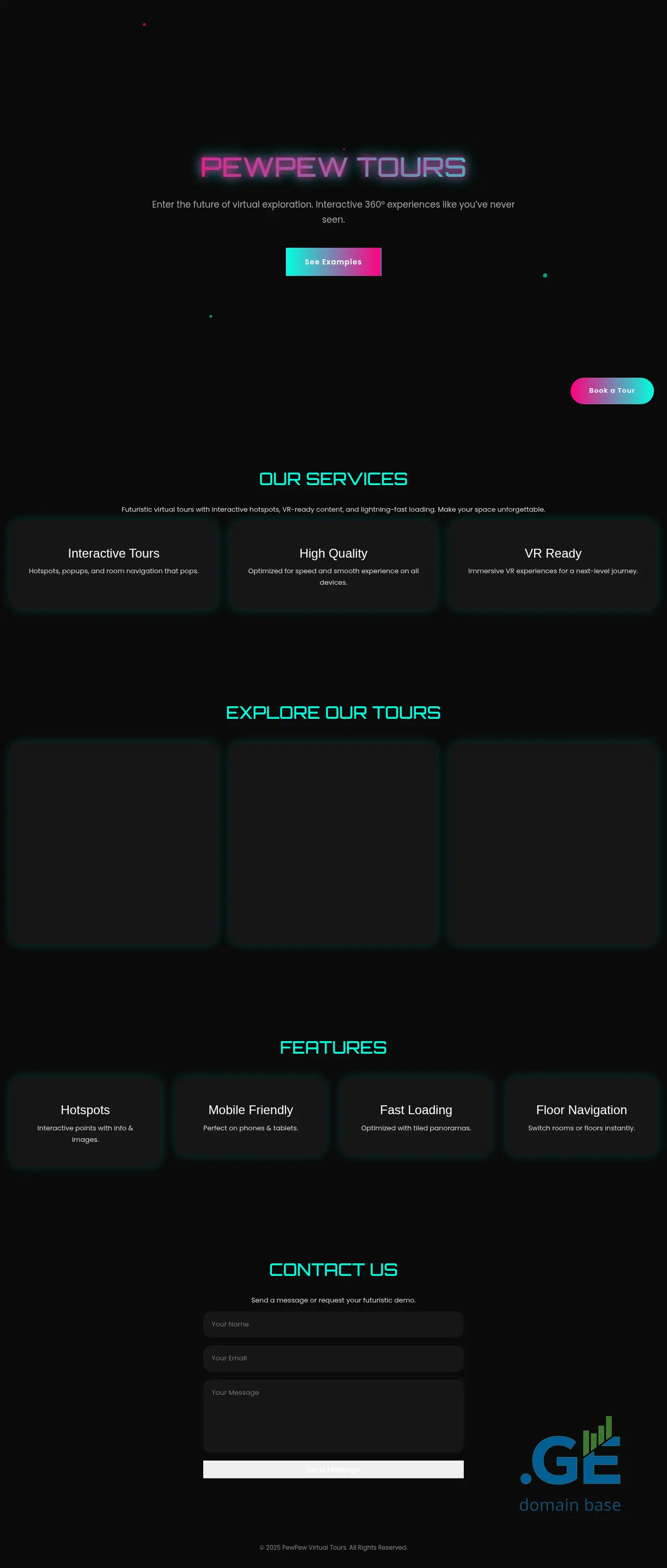 Screenshot of the site virtuo.ge
