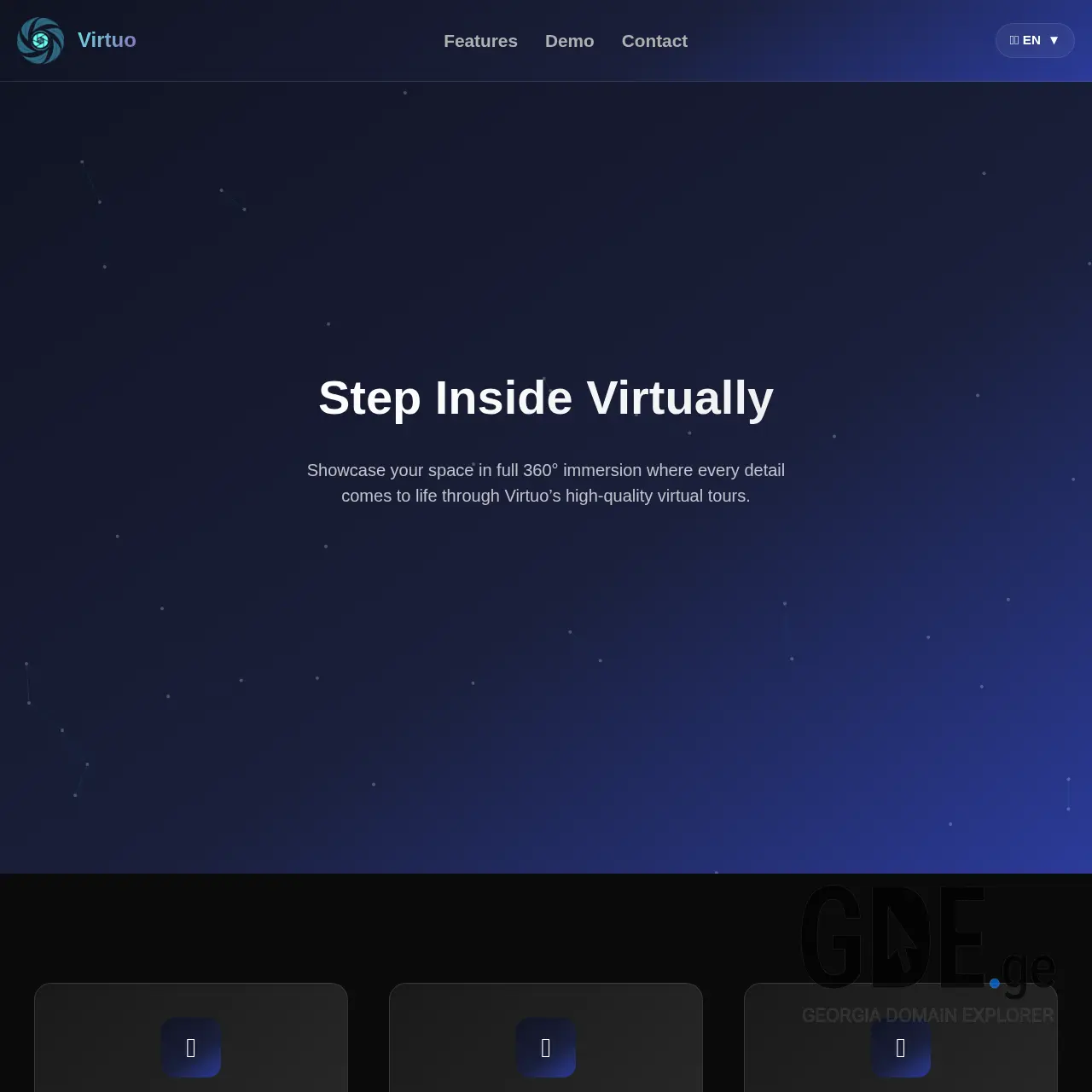 Screenshot of the site virtuo.ge at 2025-12-14
