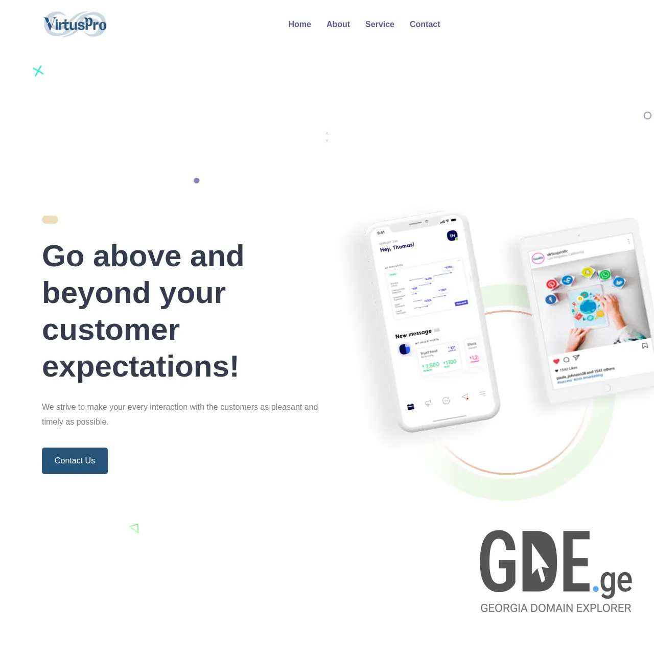 Screenshot of the site virtuspro.ge at 2025-12-12