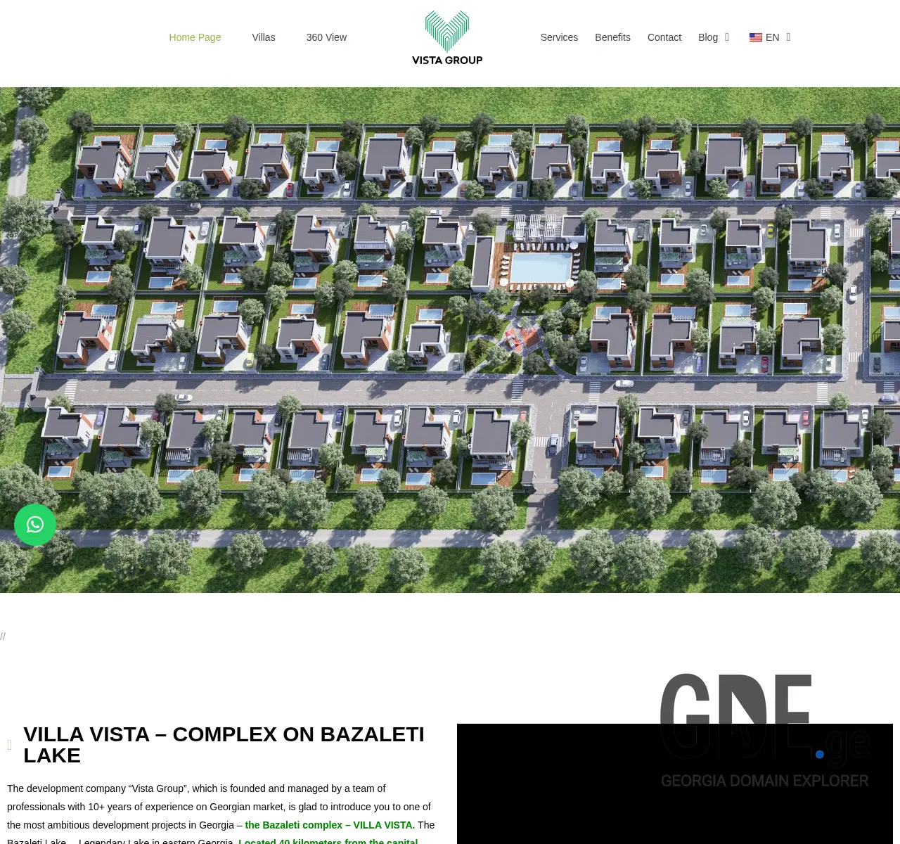 Screenshot of the site vistagroup.ge at 2025-11-25