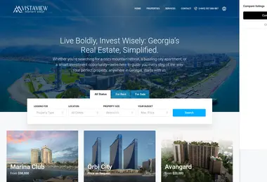 Screenshot of vistaview.ge
