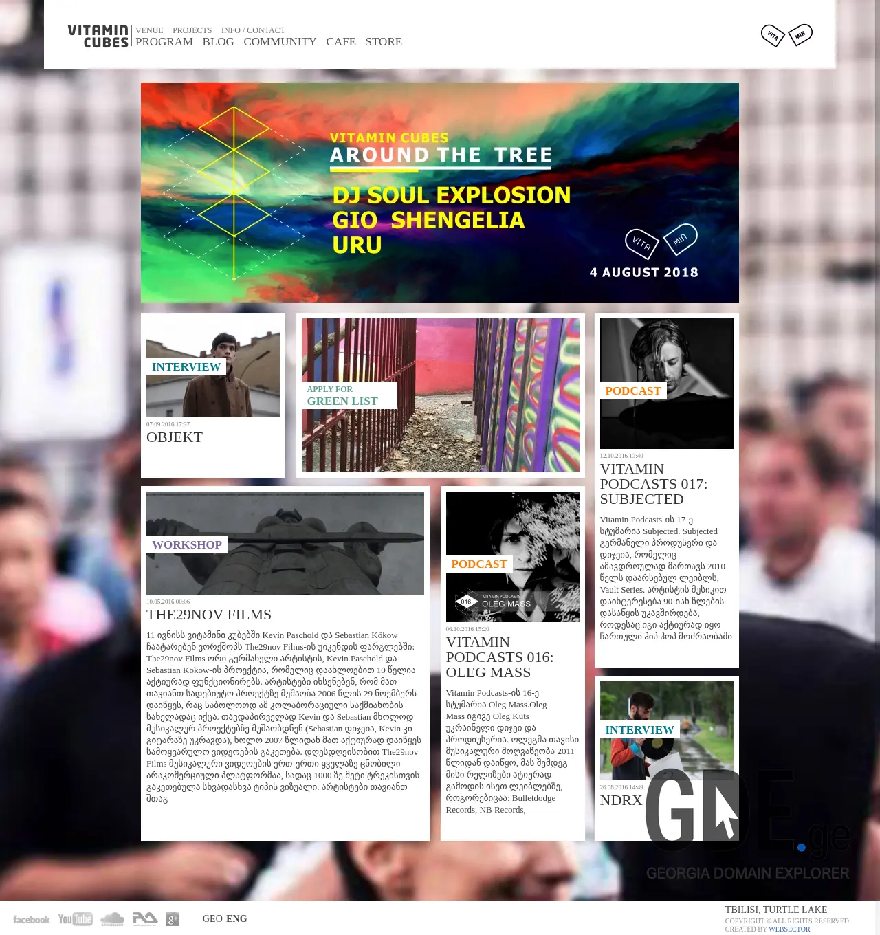 Screenshot of the site vitamin.ge at 2025-11-29