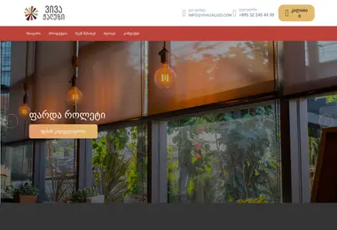 Screenshot of vivajaluzi.ge
