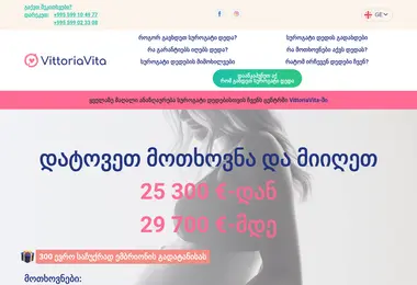 Screenshot of vivita.ge
