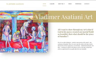 Screenshot of vladimerasatiani.ge