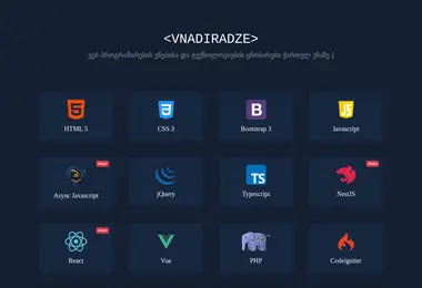 Скриншот vnadiradze.ge