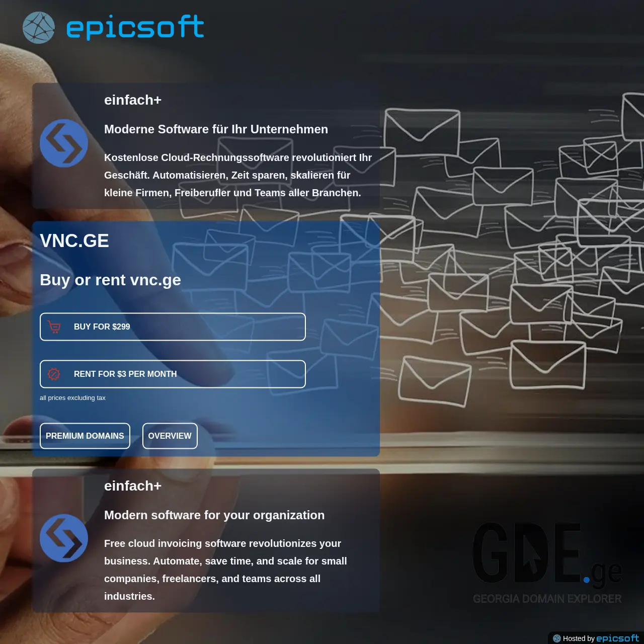 Screenshot of the site vnc.ge at 2025-12-12
