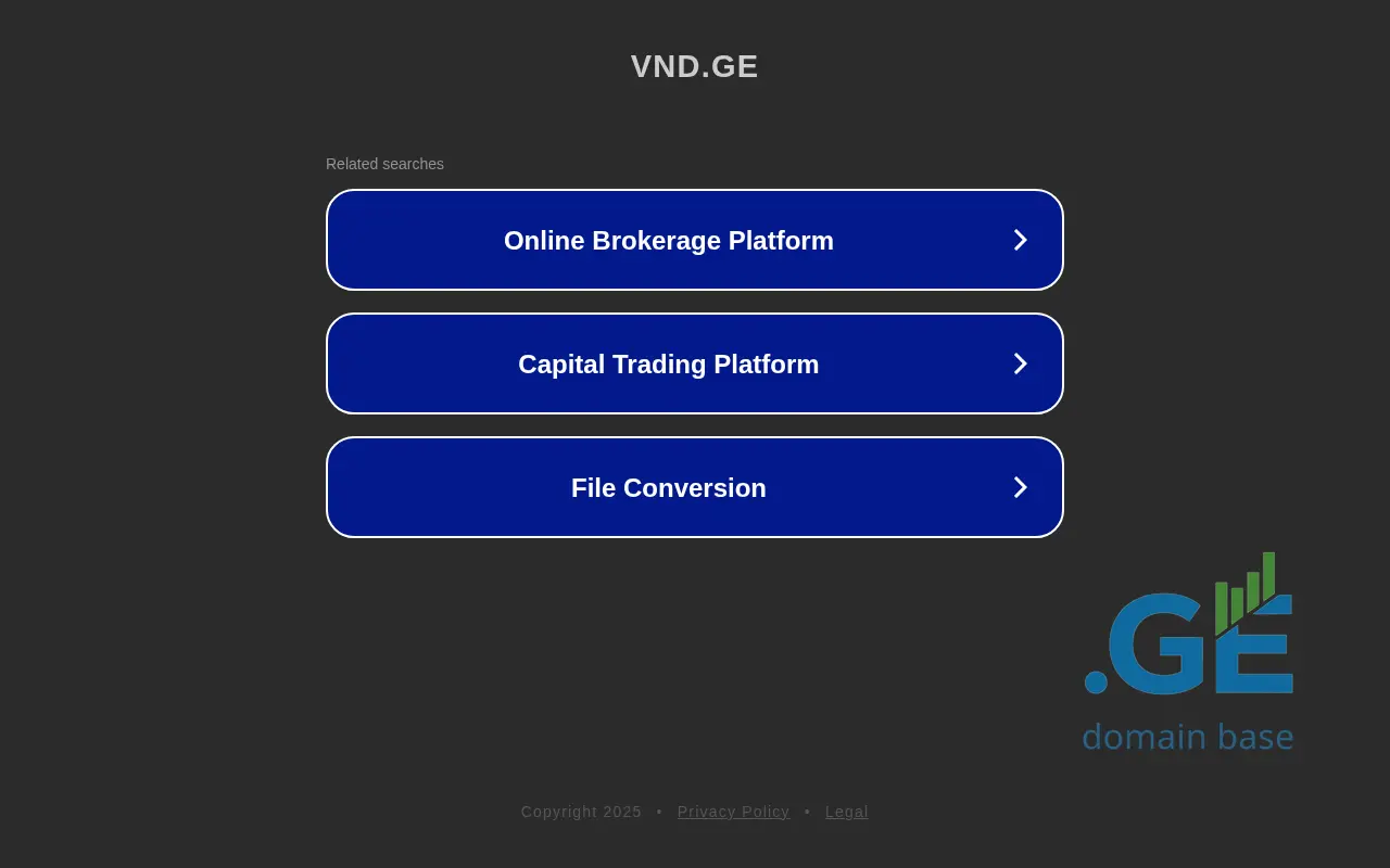 Screenshot of the site vnd.ge