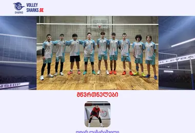volleysharks.ge-ის ეკრანის სურათი