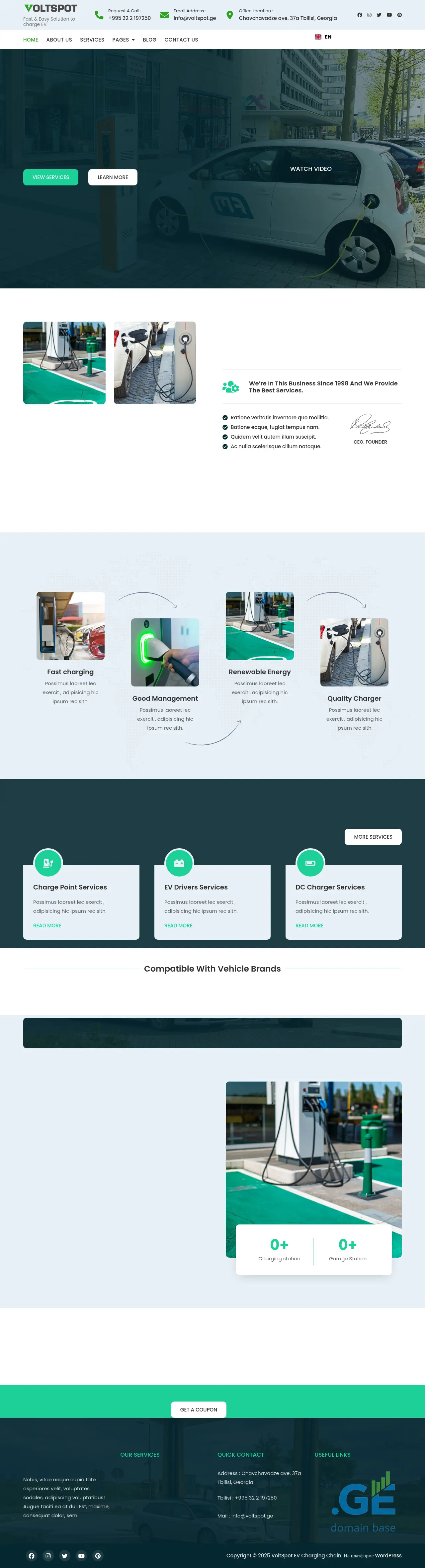 Screenshot of the site voltspot.ge