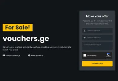 Screenshot of vouchers.ge