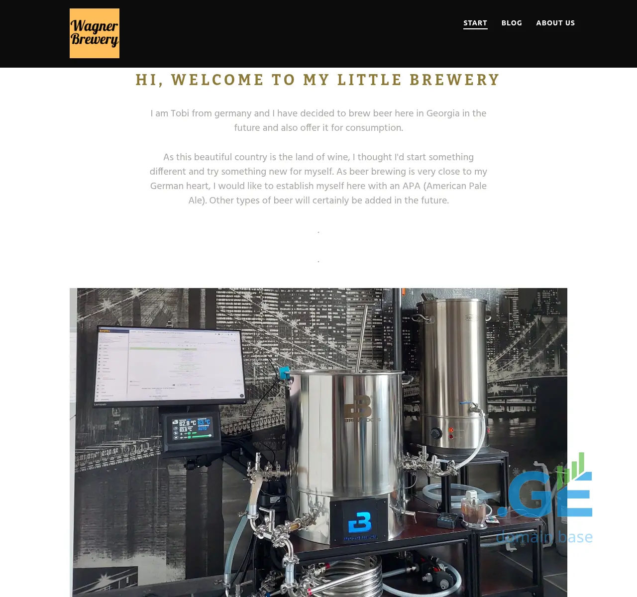 Screenshot of the site wagner-brewery.ge at 2025-11-17