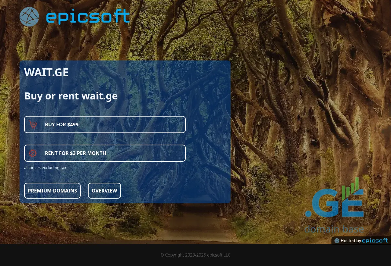 Screenshot of the site wait.ge